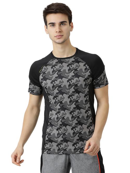 grey printed raglan t-shirt - 17585603 - Standard Image - 1