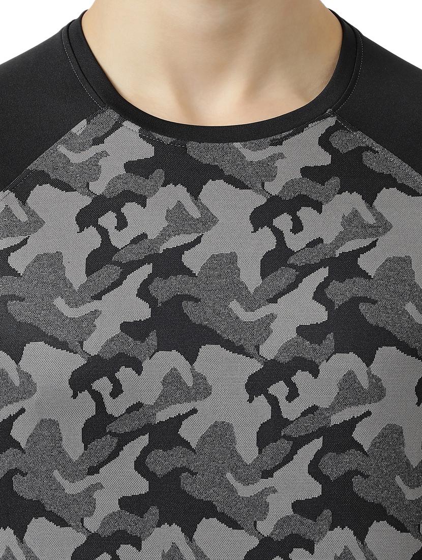 grey printed raglan t-shirt - 17585603 - Zoom Image - 5
