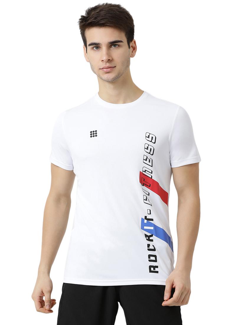 white printed t-shirt - 17585629 - Zoom Image - 1