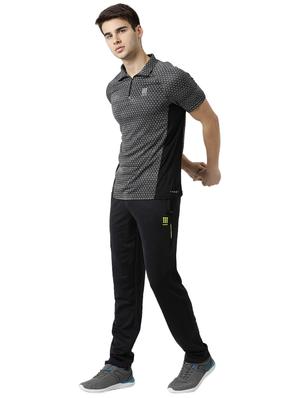 black printed polo t-shirt - 17585637 - Standard Image - 4