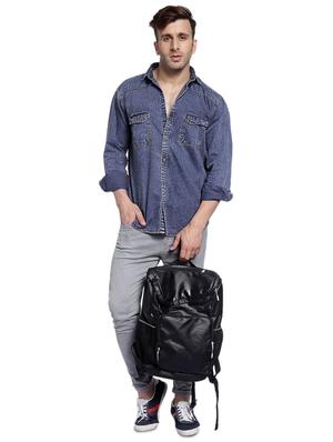 blue denim casual shirt - 17585804 - Standard Image - 4