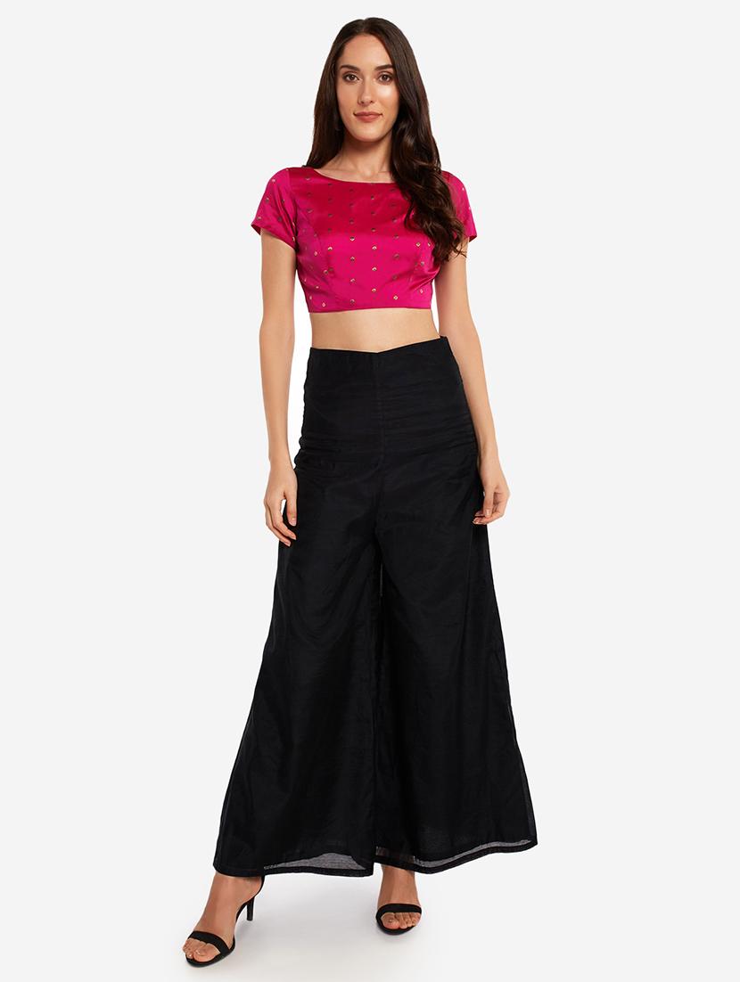 pink art silk solid blouse - 17585990 - Zoom Image - 4