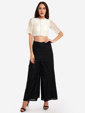white art silk solid blouse - 17585991 - Standard Image - 4