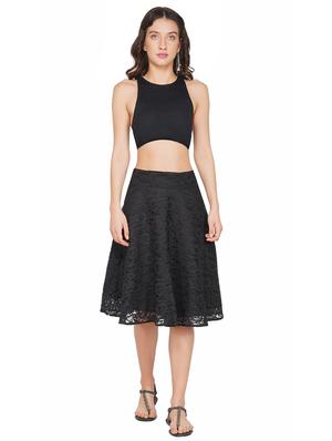high rise net flared skirt - 17586069 - Standard Image - 4