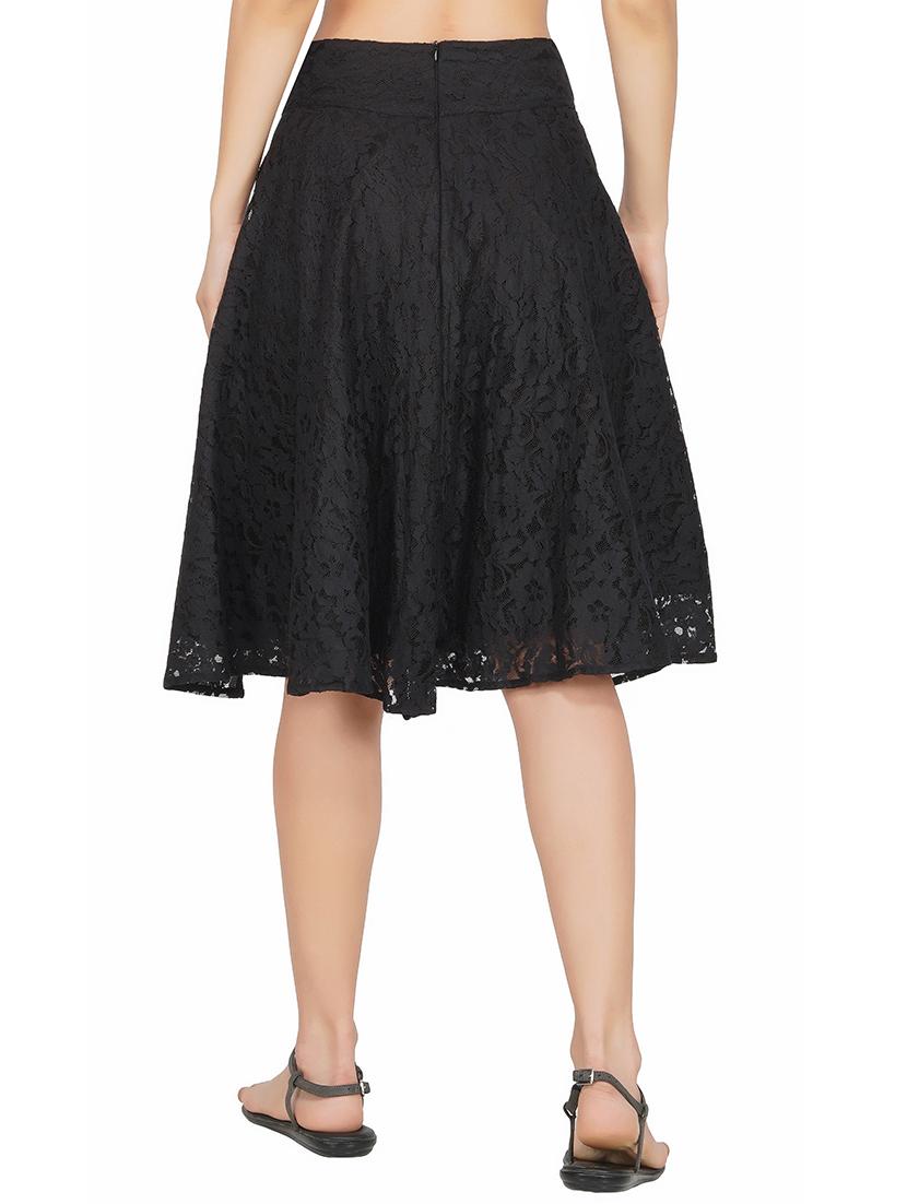 high rise net flared skirt - 17586069 - Zoom Image - 3