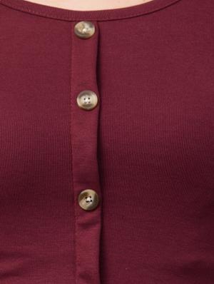 maroon cotton lycra regular top - 17586304 - Standard Image - 5