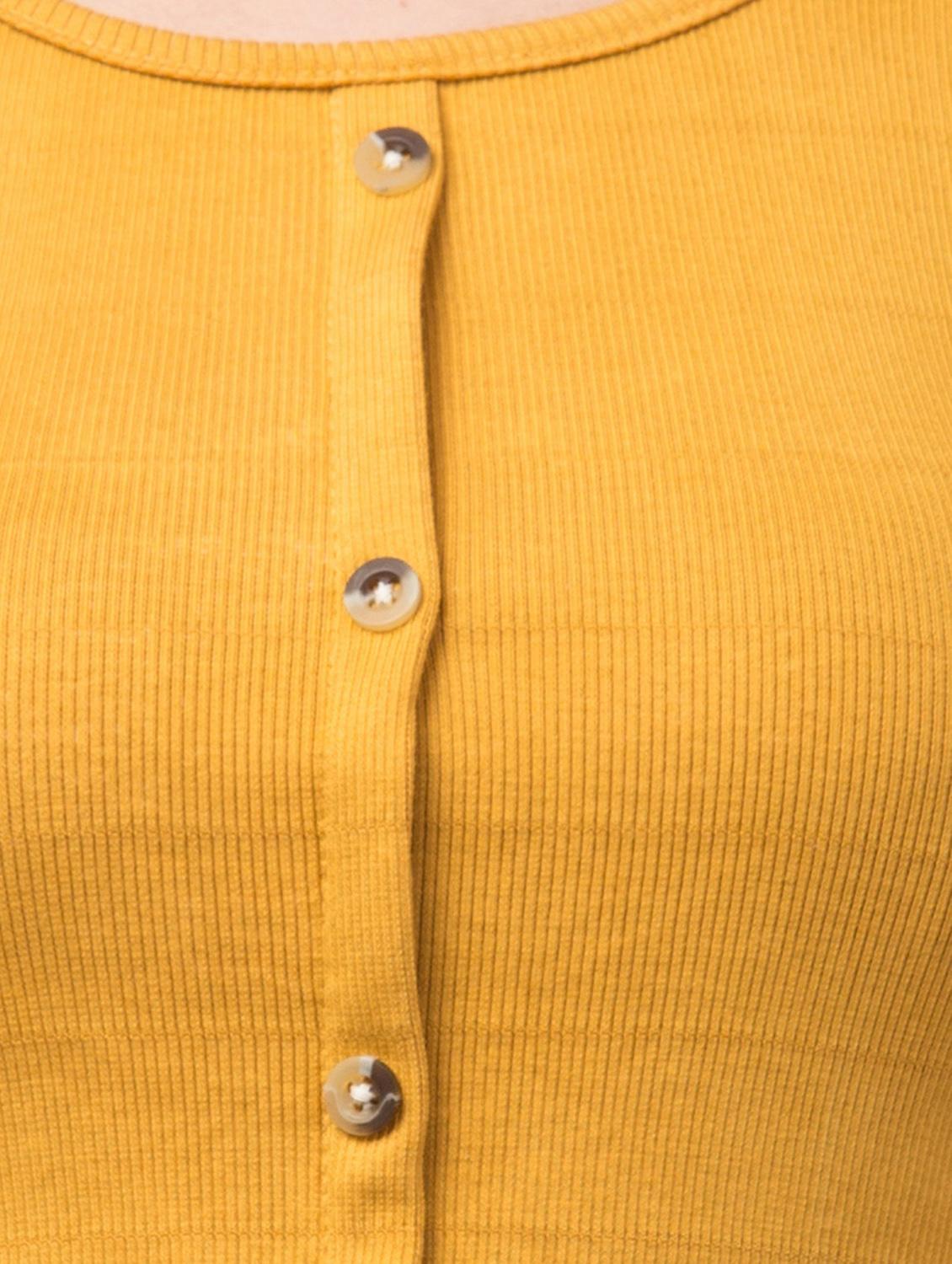 yellow cotton lycra regular top - 17586308 - Zoom Image - 5