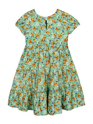 green polyester frock - 17586441 - Standard Image - 2