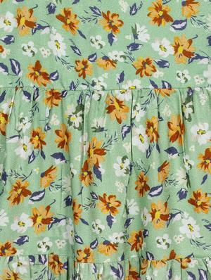 green polyester frock - 17586441 - Standard Image - 3