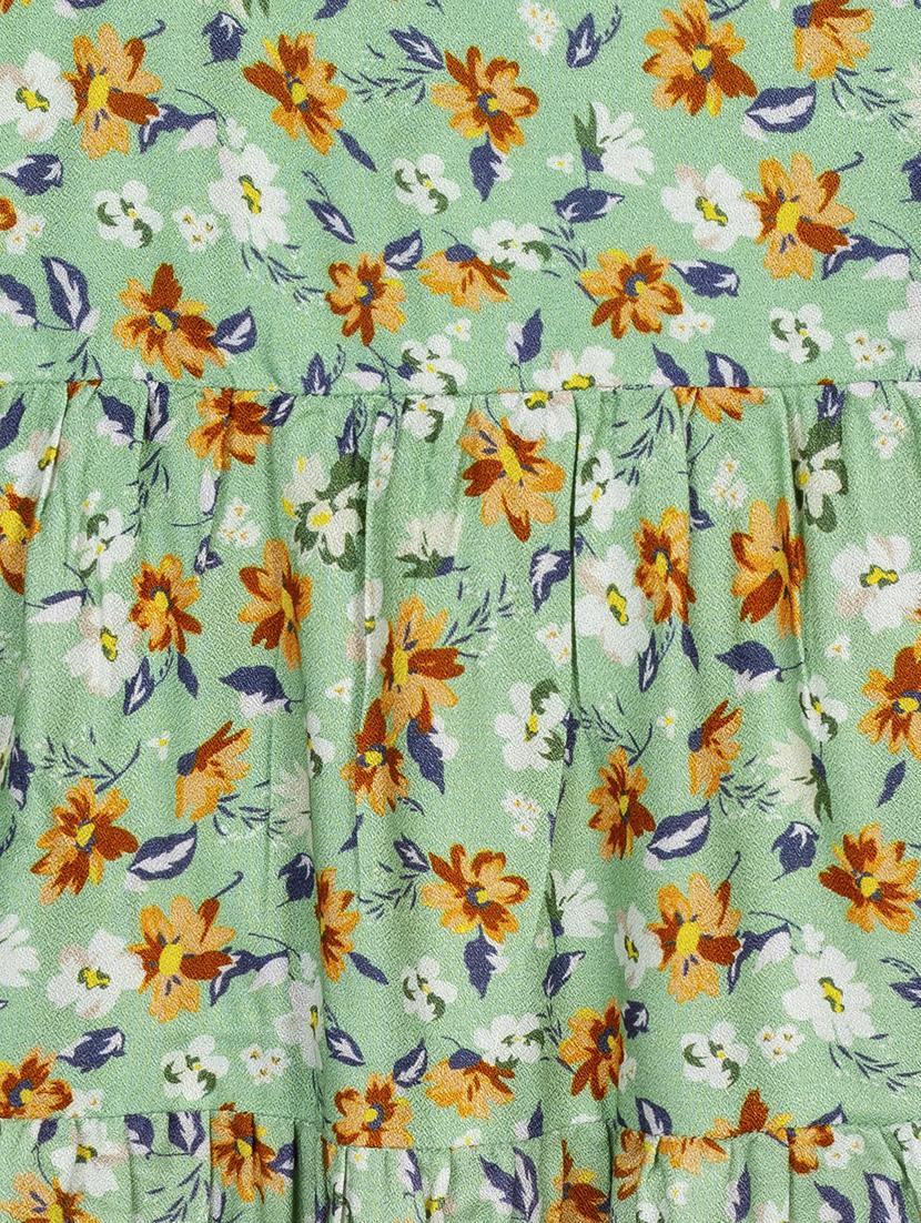 green polyester frock - 17586441 - Zoom Image - 3