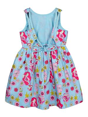 light blue floral cotton frock - 17586443 - Standard Image - 2
