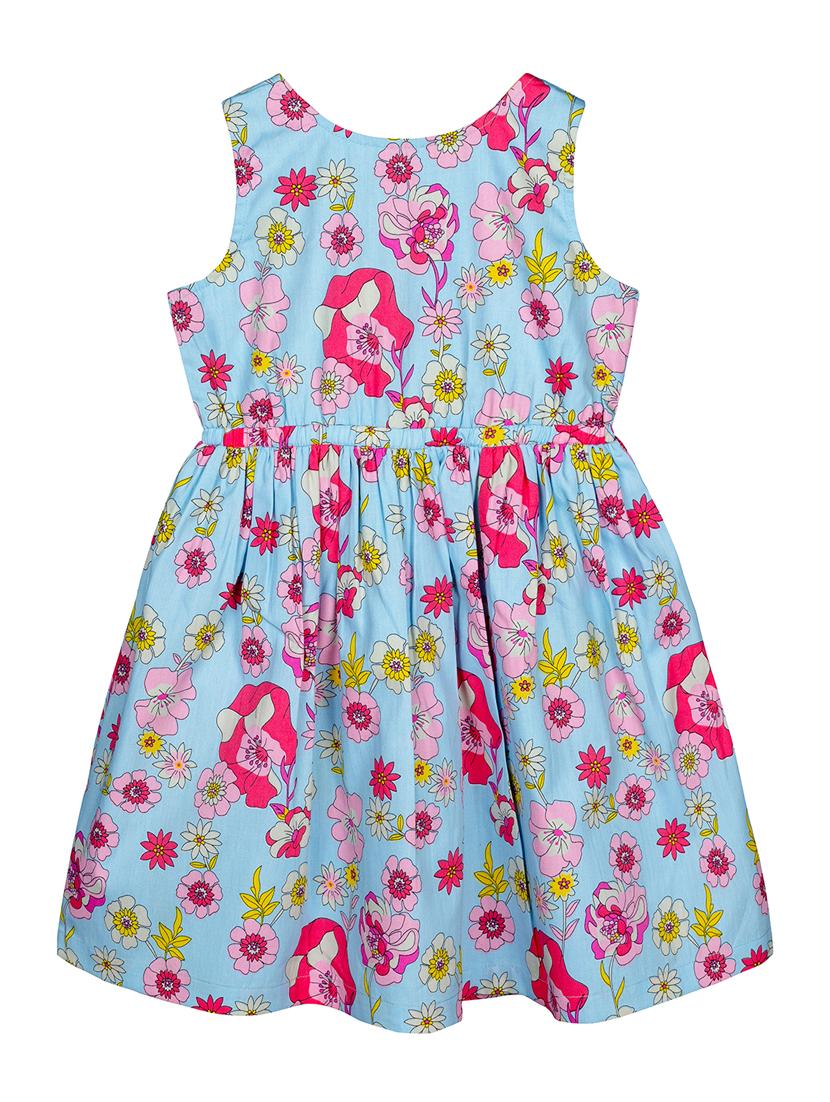 light blue floral cotton frock - 17586443 - Zoom Image - 1