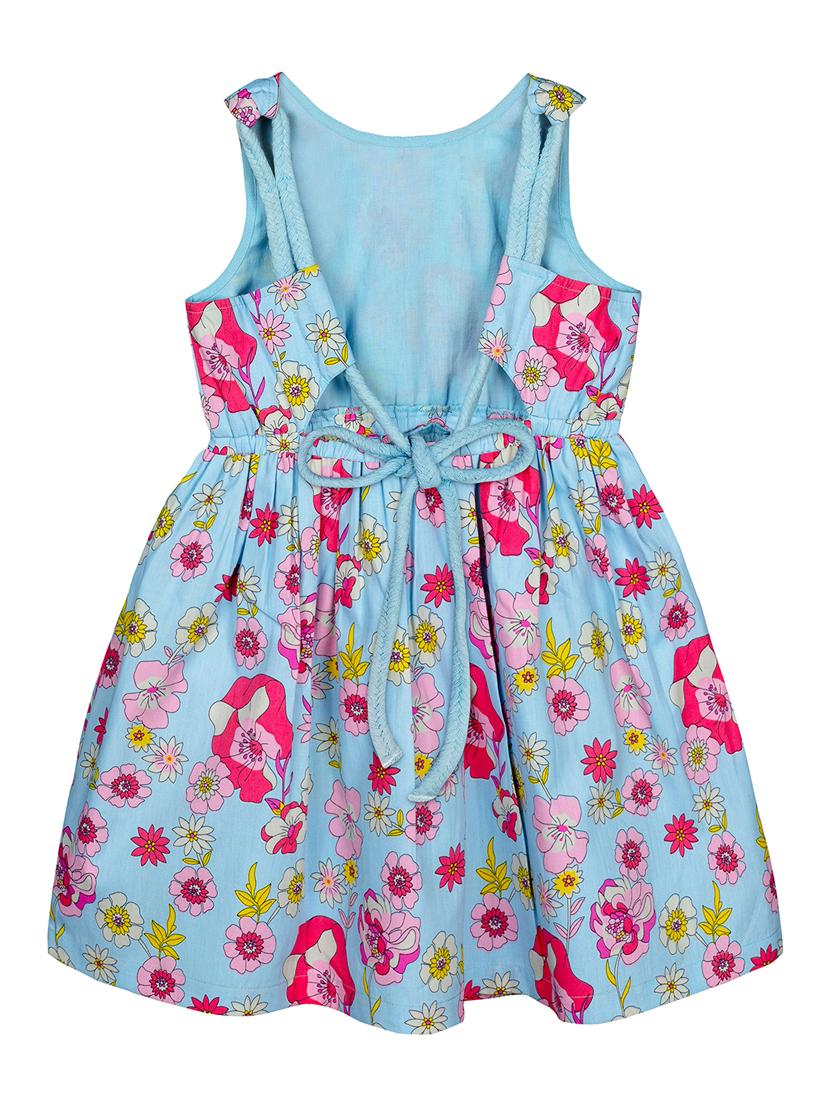 light blue floral cotton frock - 17586443 - Zoom Image - 2