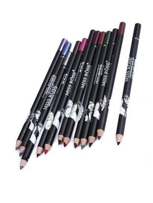 miss rose pack of 12 eyeliner & lipliner pencil - 17586484 - Standard Image - 2