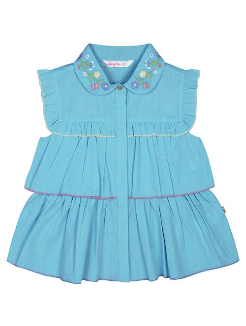 blue cotton regular top - 17586570 - Standard Image - 1
