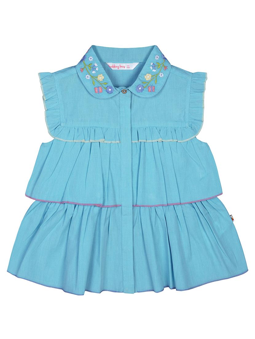 blue cotton regular top - 17586570 - Zoom Image - 1