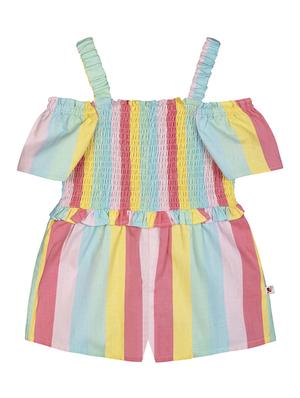 multi colored cotton playsuits twin sets & jump suit - 17586818 - Standard Image - 2