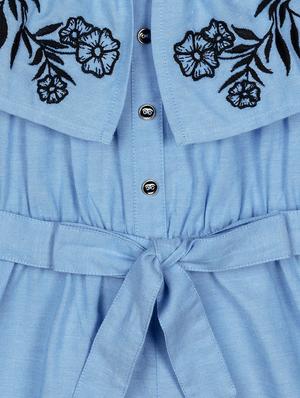 blue cotton playsuits twin sets & jump suit - 17586829 - Standard Image - 3