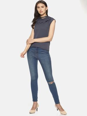 choker neck solid top - 17587216 - Standard Image - 4