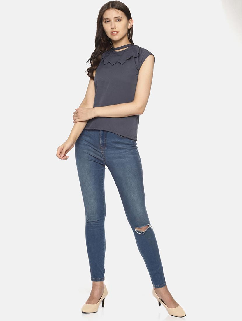 choker neck solid top - 17587216 - Zoom Image - 4