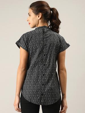 black cotton regular top - 17587219 - Standard Image - 2