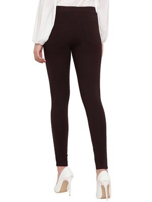 high rise solid jegging - 17588043 - Standard Image - 3