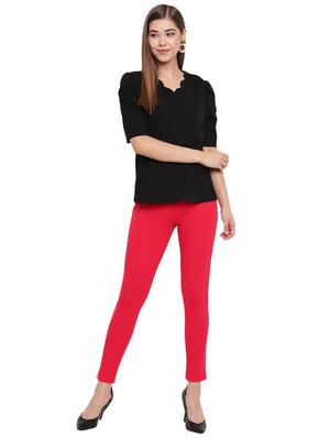 high rise solid jegging - 17588067 - Standard Image - 4