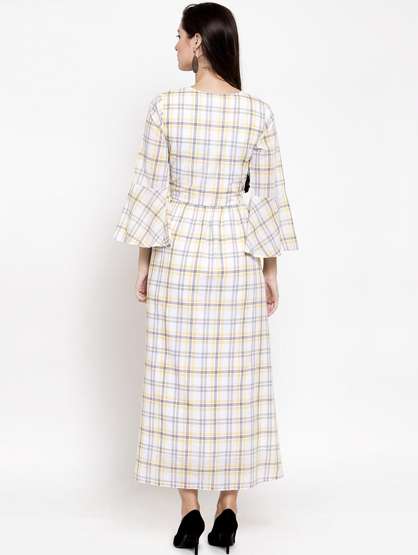 checkered maxi dress - 17588206 - Zoom Image - 3