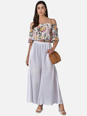 high rise flared palazzo - 17588217 - Standard Image - 4