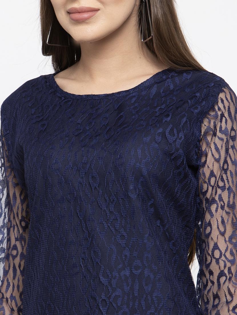 boat neck laced sheath dress - 17588241 - Zoom Image - 6