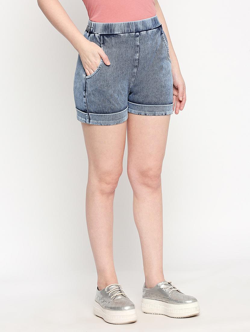 blue denim shorts - 17588279 - Zoom Image - 2