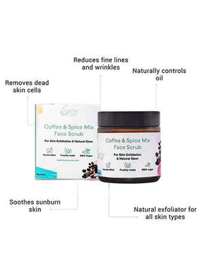 foy naturals coffee & spice gentle exfoliating face scrub - 75g - 17588285 - Standard Image - 2