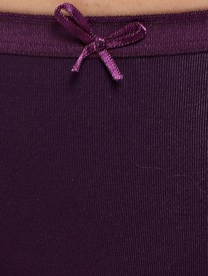 purple solid bikini panty - 17588297 - Standard Image - 4