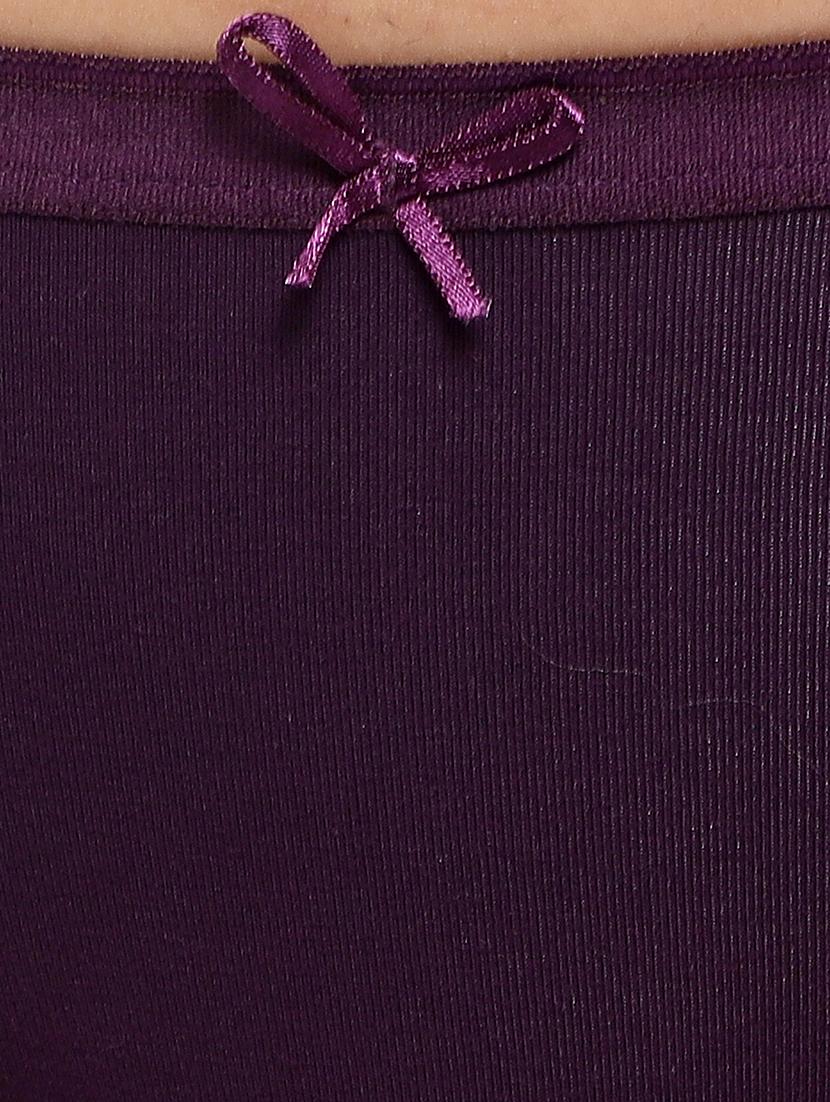purple solid bikini panty - 17588297 - Zoom Image - 4