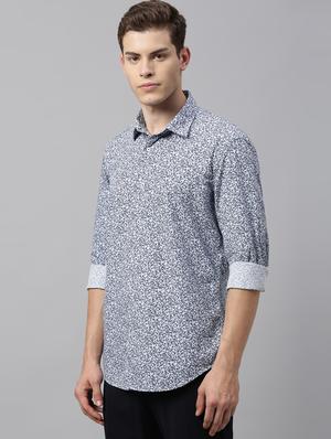 white printed casual shirt - 17588309 - Standard Image - 2