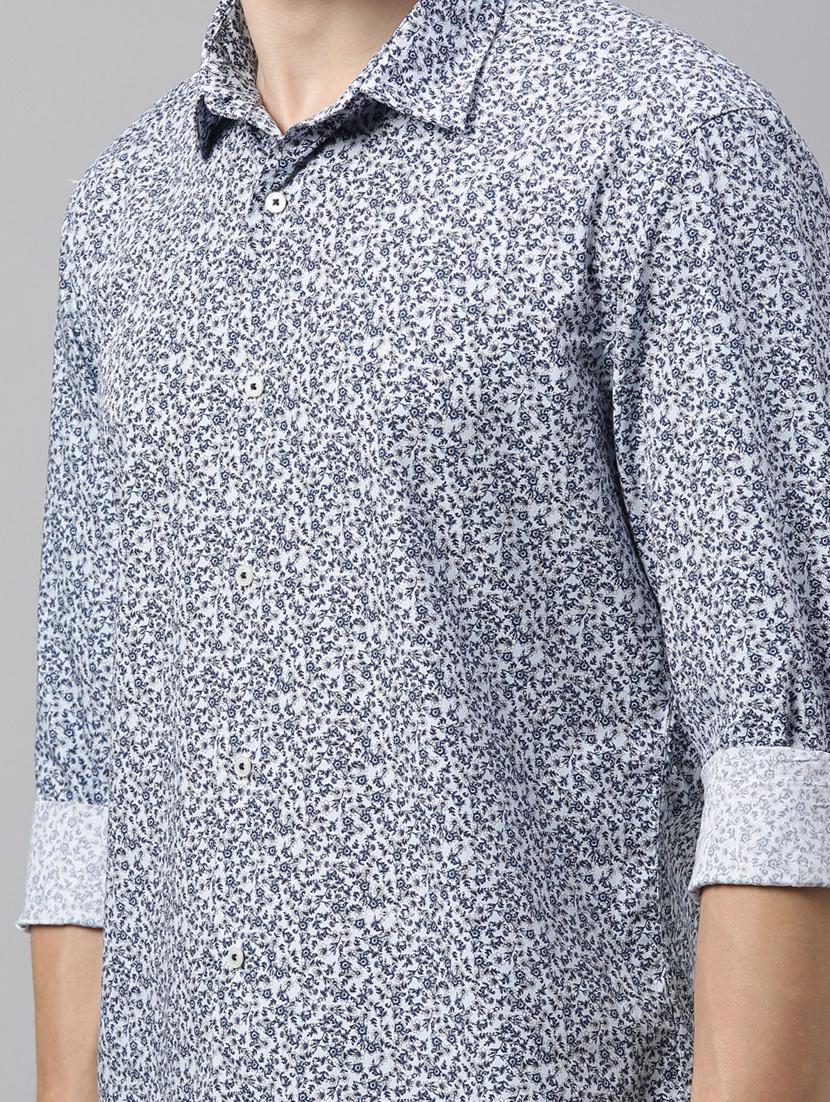 white printed casual shirt - 17588309 - Zoom Image - 4