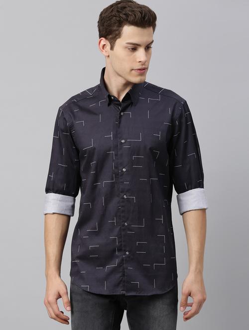 black printed casual shirt - 17588310 - Standard Image - 1