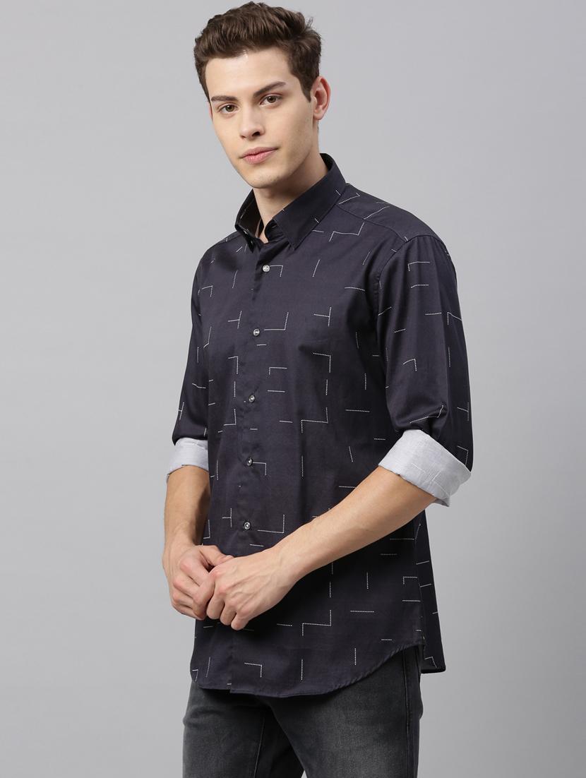 black printed casual shirt - 17588310 - Zoom Image - 2