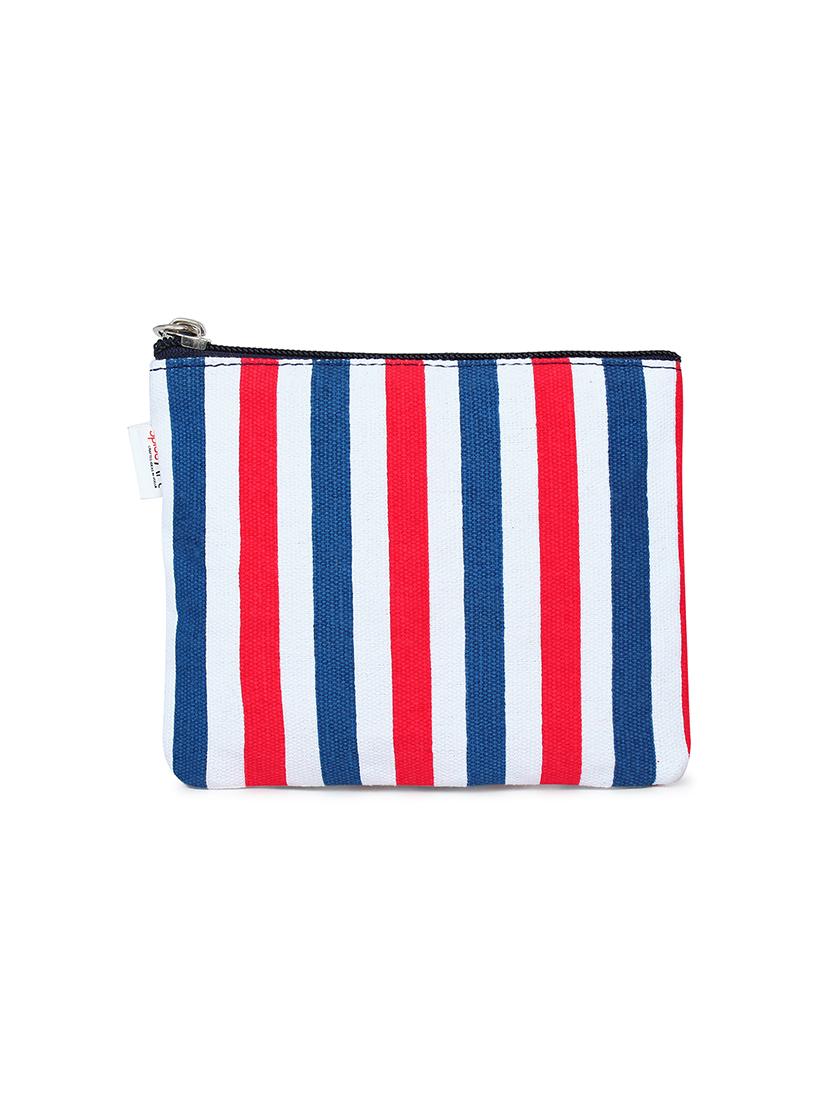multi colored canvas regular pouch - 17588623 - Zoom Image - 2
