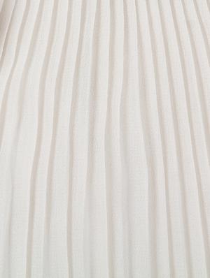 white solid frock - 17588785 - Standard Image - 3