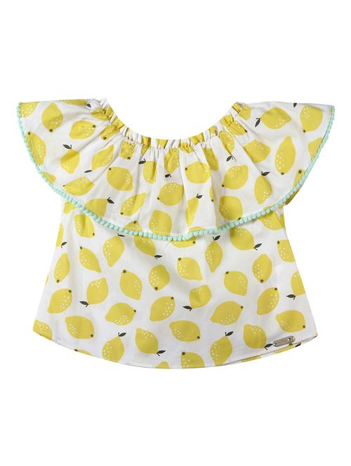 yellow printed regular top - 17588793 - Very Small Image - 1