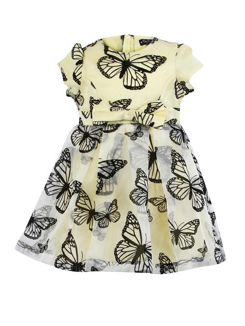 yellow cotton blend frock - 17588830 - Standard Image - 1