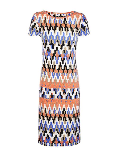 blue printed frock - 17588847 - Standard Image - 1