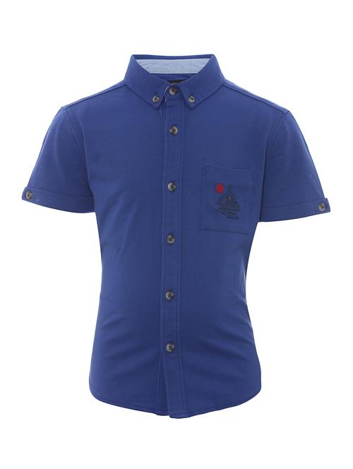 blue solid t-shirt - 17588975 - Very Small Image - 1