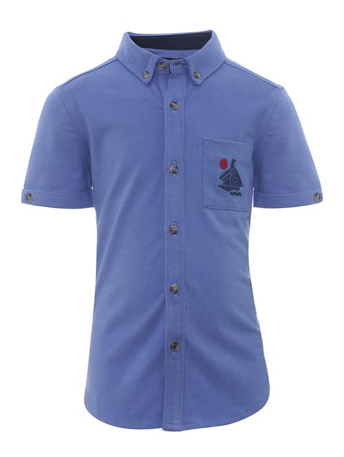 blue solid t-shirt - 17588976 - Very Small Image - 1