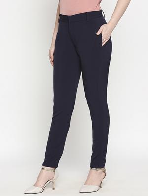 high rise flat front trouser - 17589098 - Standard Image - 2