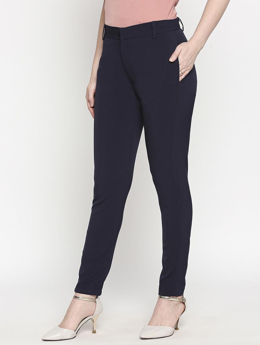 high rise flat front trouser - 17589098 - Zoom Image - 2
