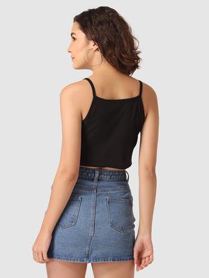 cami neck crop top - 17589106 - Standard Image - 3