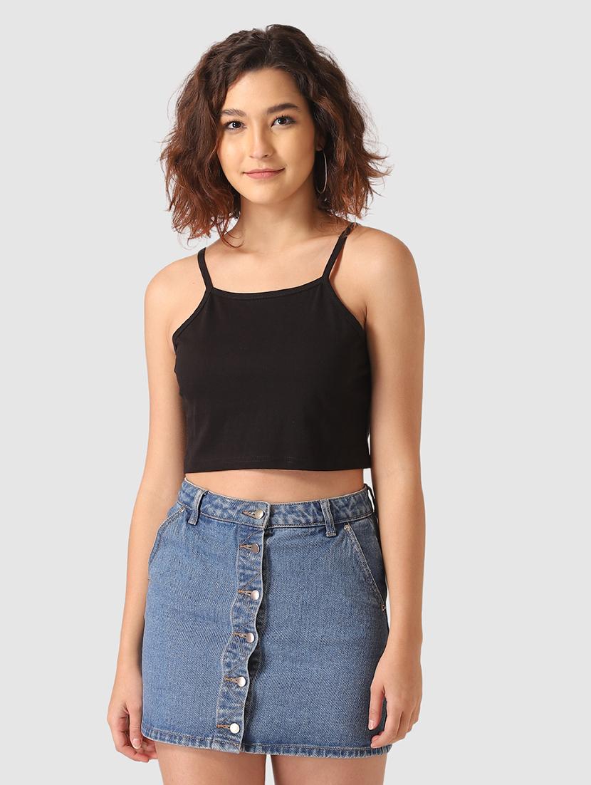 cami neck crop top - 17589106 - Zoom Image - 1
