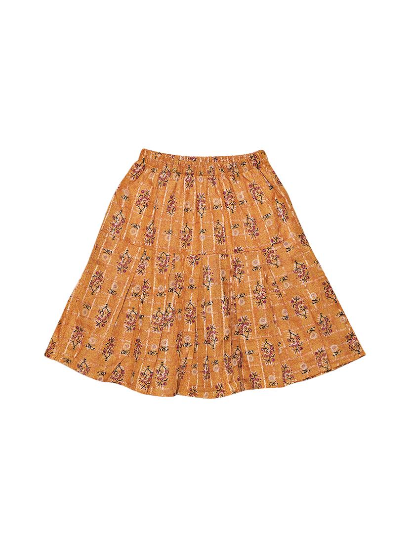 yellow cotton aline skirt - 17589171 - Zoom Image - 2